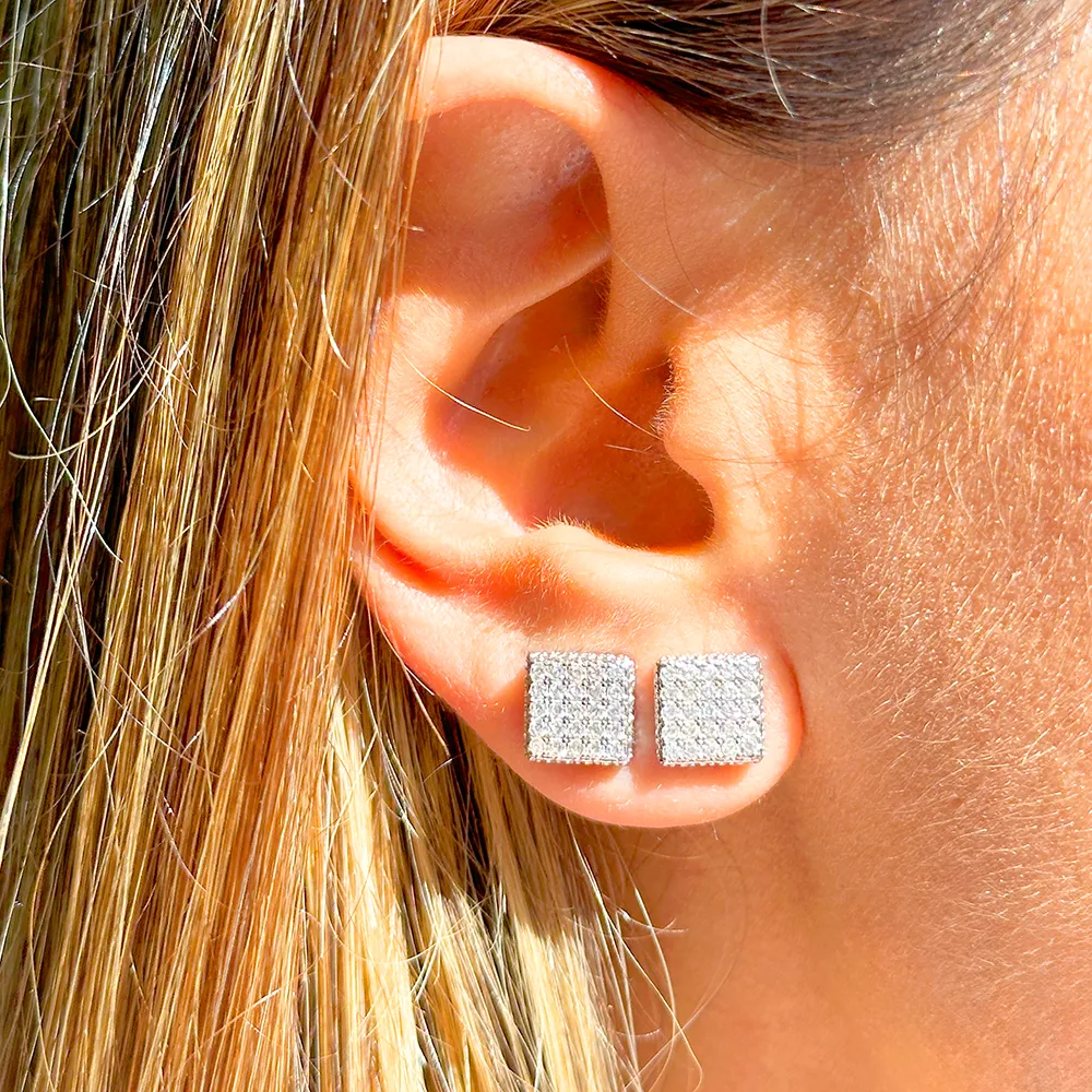 Brinco Zircônia Square