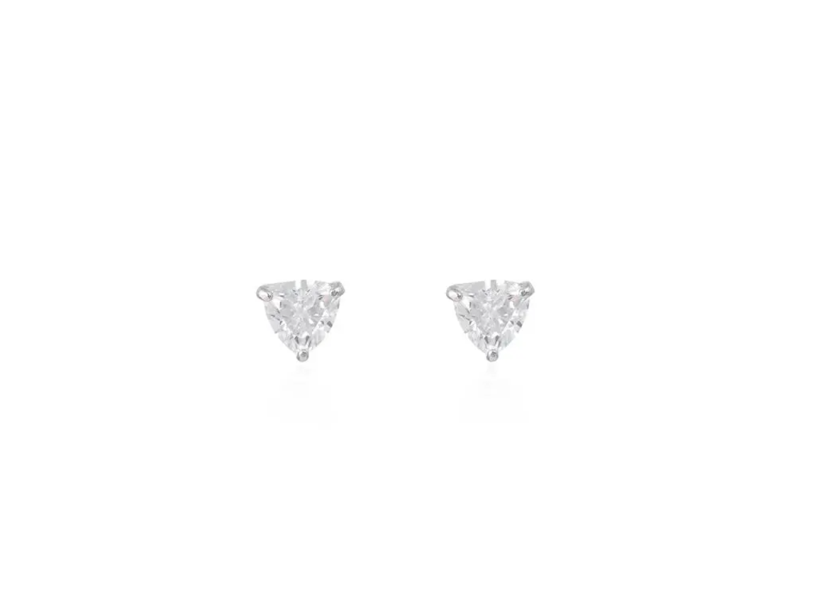Brinco Triangular Moissanite