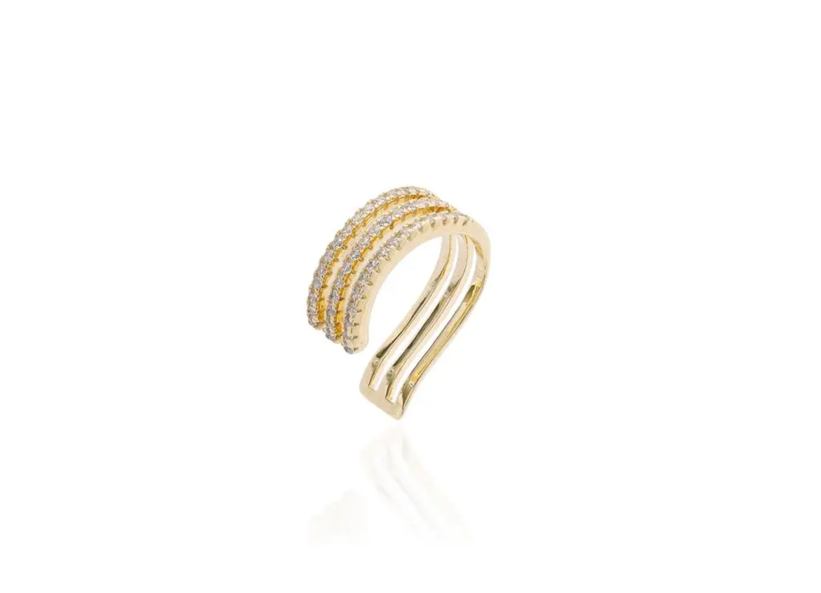 Piercing Três Fileiras Golden