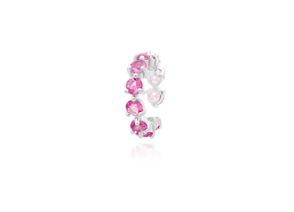 Piercing Ponto de Luz Safira Pink