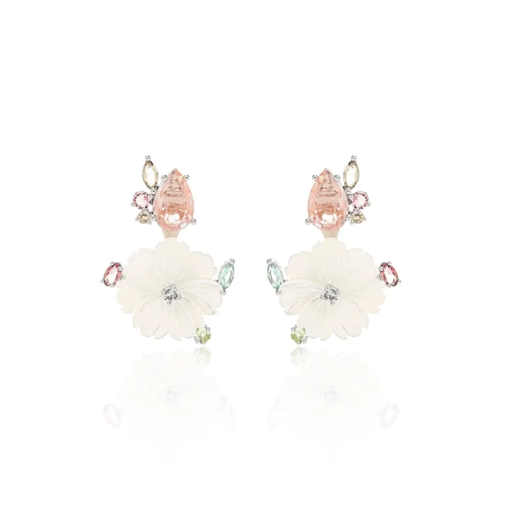 Brinco com Flor Removível