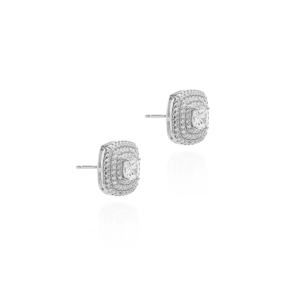 Brinco Quadrado com Zircônias - Image 3