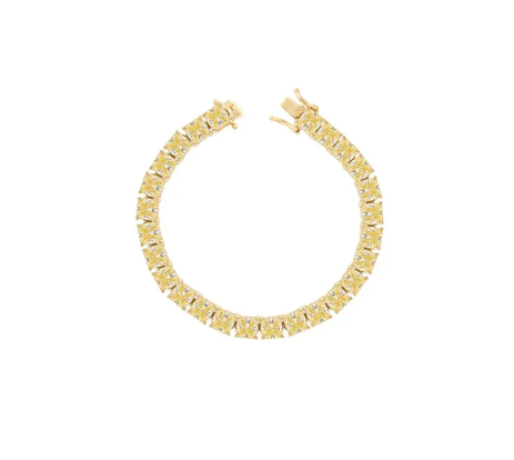 Pulseira Riviera Quadrada Yellow Fancy
