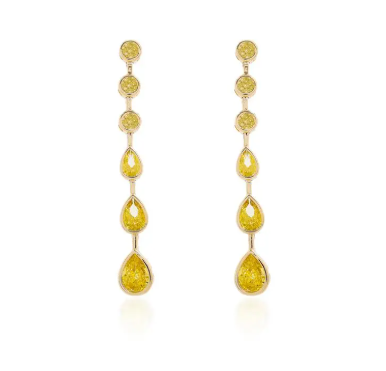 Brinco Fio Faca Yellow Fancy