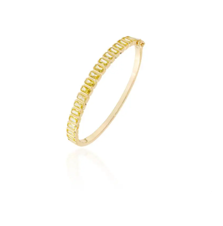 Bracelete Retangular Yellow Fancy