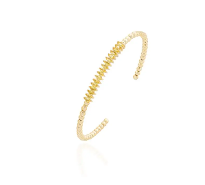 Bracelete Bolinhas Yellow Fancy