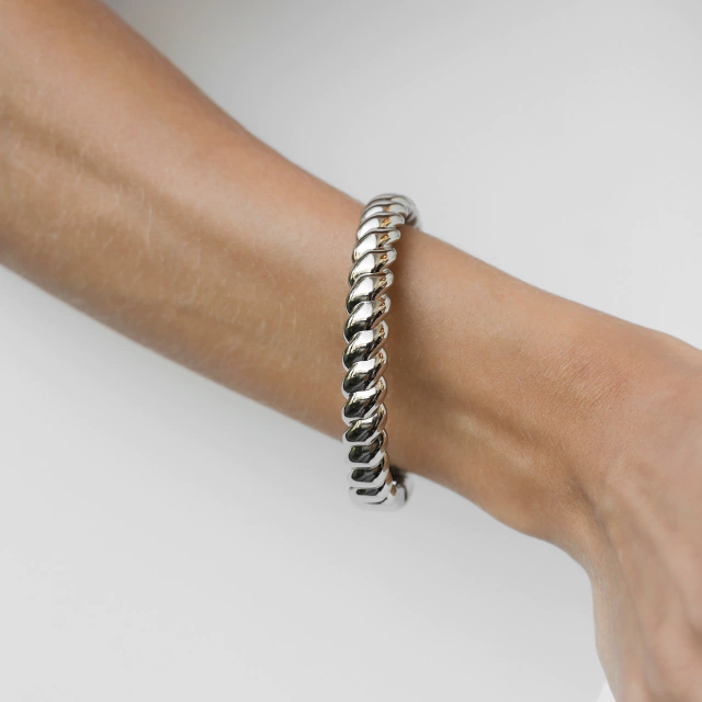 Bracelete Trançado Silver