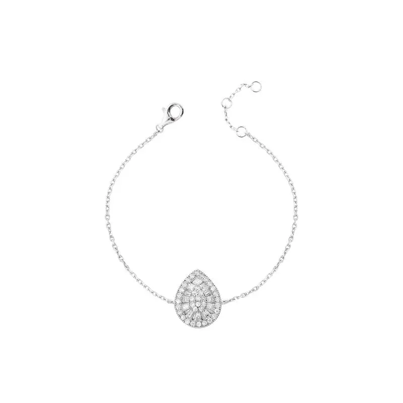 Pulseira Elos Portugueses Gota 9 mm Moissanite
